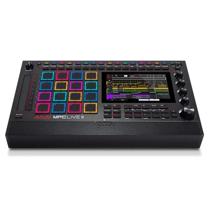 Akai Professional MPC Live III Standalone Portable Music Production Center with MPCe Pads, Sequencer, Touchscreen, Mic, Stereo Monitors, Audio Interface, Wi-Fi, Bluetooth, Battery, Touchstrip