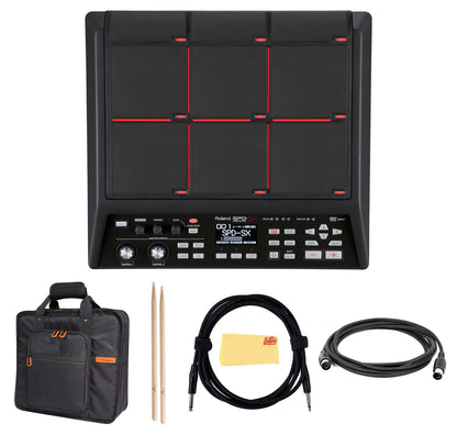 Roland SP-404MKII Creative Sampler and Effector Bundle with MIDI Cable, Instrument Cable, and Austin Bazaar Polishing Cloth