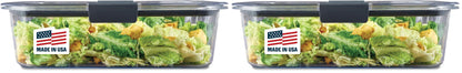 Rubbermaid Brilliance Food Storage Containers BPA Free Airtight Lids Ideal for Lunch Meal Prep & Leftovers Set of 5 (3.2 Cup)